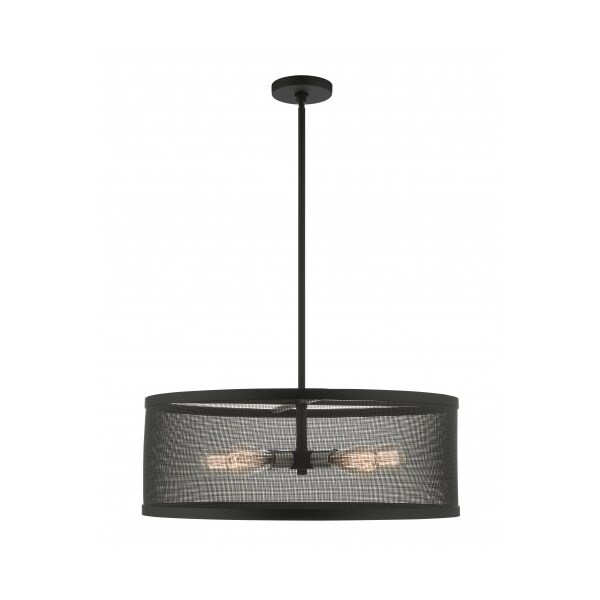 Livex Lighting Black with Brushed Nickel Accents Chande 46215-04 - main