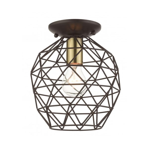 Livex Lighting BronzeFlush Mount, 1 Light 46598-07 - main