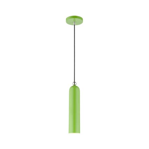Livex Lighting Shiny Apple Green Pendant, 1 Light 46751-78 - main