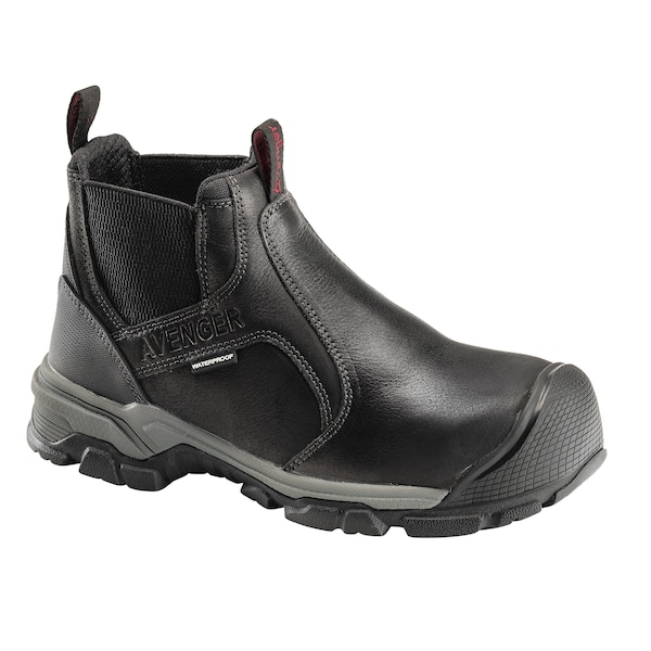 Avenger Safety Footwear Men Aluminum Toe RIPSAW ROMEO AT, MENS PR, Black, 9.5, Medium A7341-9.5M - main