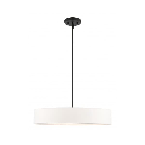 Livex Lighting Black with Brushed Nickel Accents Pendan 46924-04 - main