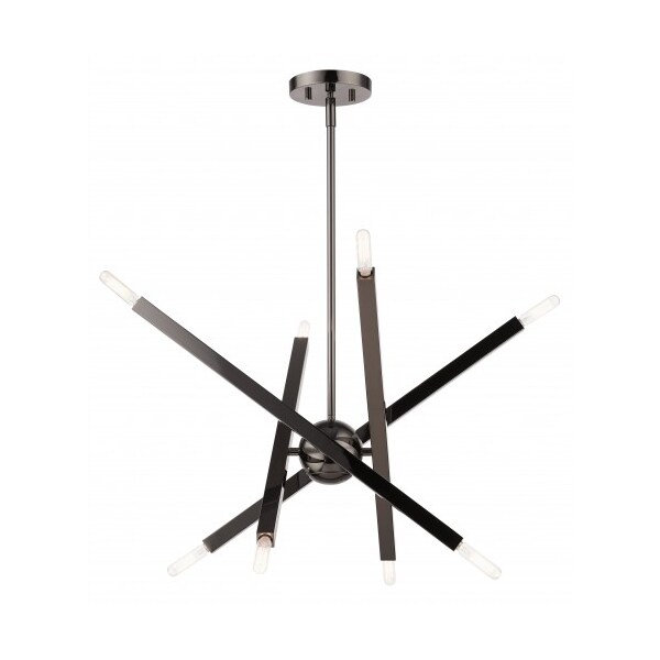 Livex Lighting Black Chrome Chandelier, 8 Light 46985-46 - main