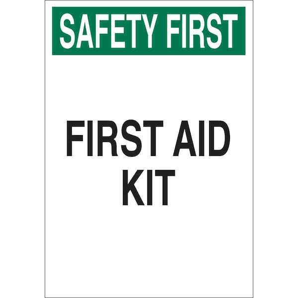 Brady Safety First, First Aid Kit, 7" W x 10" H, Rectangle, Polyester, 85323 85323 - main