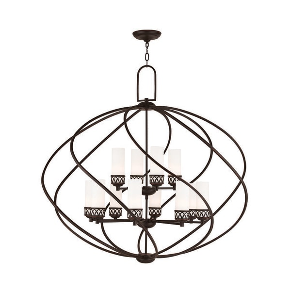 Livex Lighting Westfield 12 Light Olde Bronze Foyer Chandelier 47199-67 - main