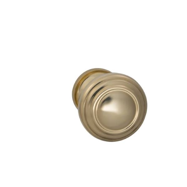 Omnia Knob 1-3/4" Rose Pass 2-3/8" BS T 1-3/8" Doors ULQ Bright Brass 472 472/45.PA3A