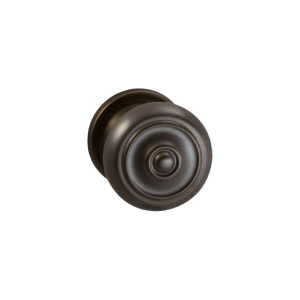 Omnia Knob 2-3/16" Rose Pass 234BS T 1-3/4" Doors ULQ Antique Bronze 473 473/55C.PA5A