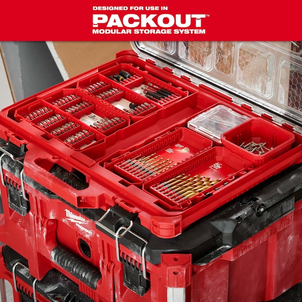 Milwaukee Tool 60 pc. Piece Drill and Drive Set, 1/4 in Hex