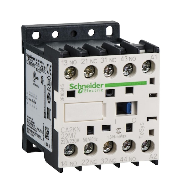 Schneider Electric Control Relay 600Vac 10Amp Iec +Options CA2KN22M7