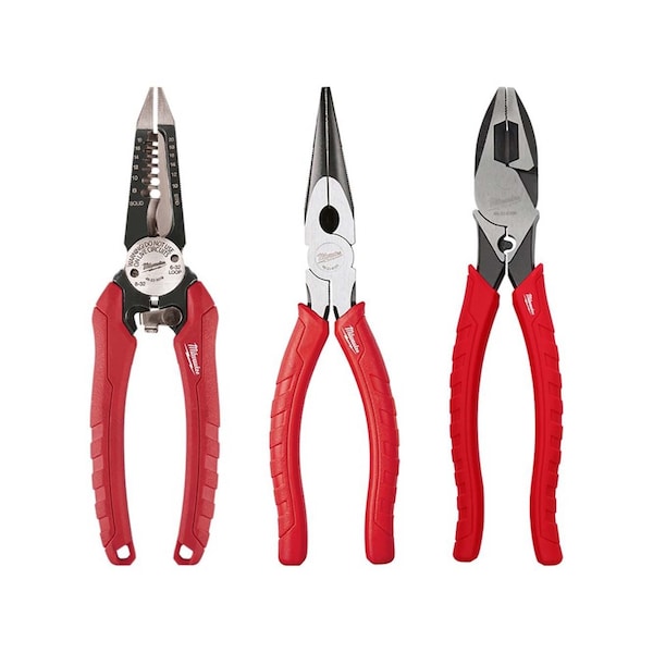 Milwaukee Tool Pliers 6in1 w/Long and Linemans Pliers 48223079, 48