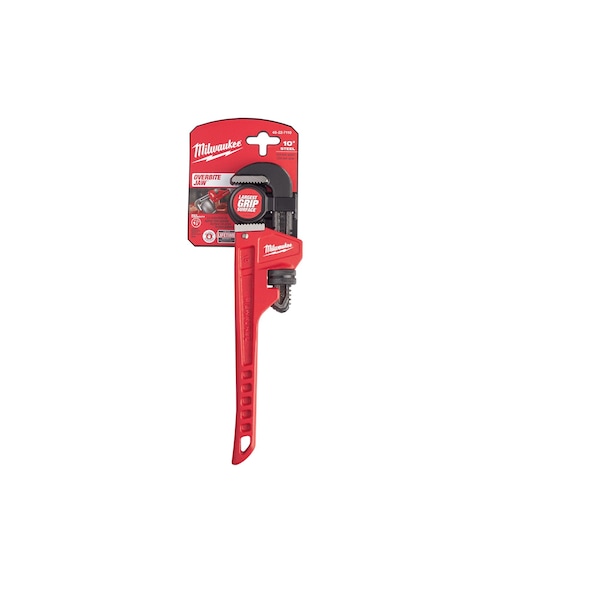Milwaukee Tool 10 in L 1 1/2 in Cap. Alloy Steel Straight Pipe Wrench 48-22-7110 - main