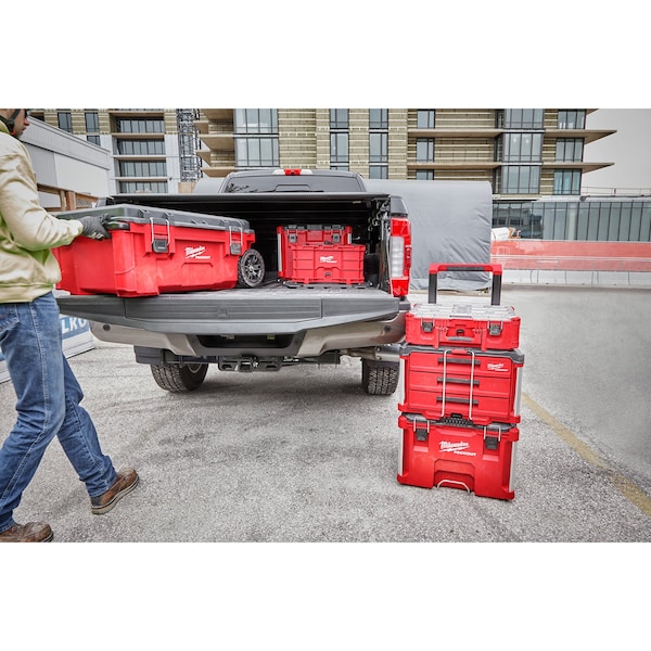 Milwaukee Tool Deep Compartment Box with 2 compartments, Plastic