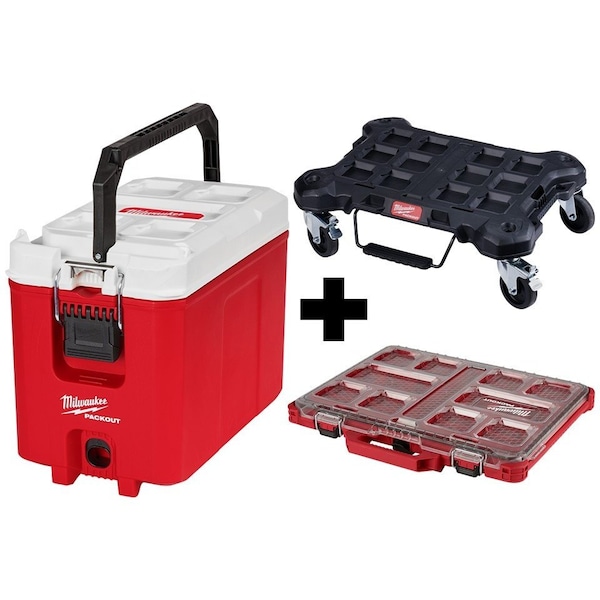 Milwaukee Tool Compact Cooler, Dolly, Orgnzr 48-22-8460, 48-22-8410, 48-22-8431 - main