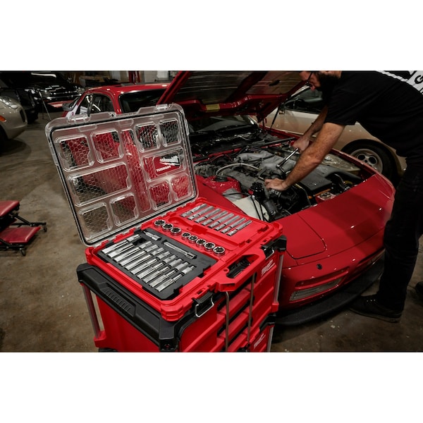 MILWAUKEE Mechanic Hand Tool Set,1/2 in Drive Size (48-22-9487) | Zoro