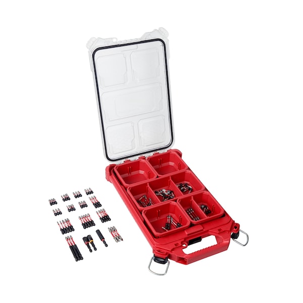 MILWAUKEE SHOCKWAVE™ 100pc Impact Driver Bit Set in PACKOUT™ Low