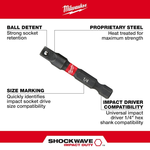 Milwaukee Tool SHOCKWAVE 1/4