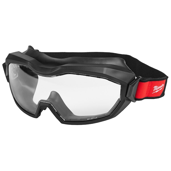 Milwaukee Tool Safety Goggles, Clear Lens, Anti-Fog & Anti-Scratch, Direct Vented, Rubber Gasket, Adjustable Straps 48-73-2062 - main