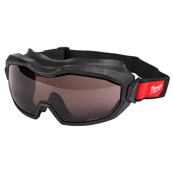 Milwaukee Tool Safety Goggles, Black Lens, Anti-Fog & Anti-Scratch, Direct Vent, Rubber Gasket, TPV Frame 48-73-2063 - main