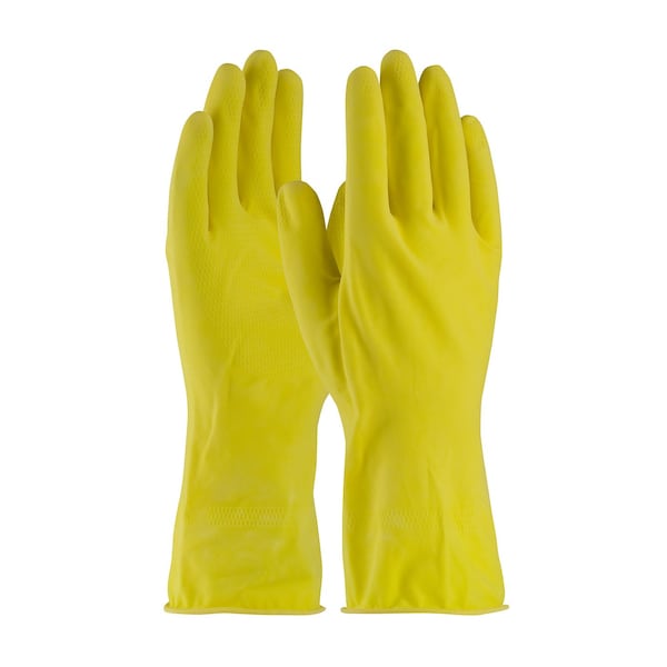Pip Chemical Resistant Gloves, Natural Rubber Latex, 12 in L, L, 12 PK 48-L160Y/L - main
