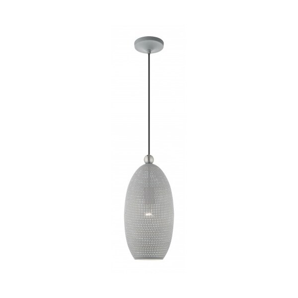 Livex Lighting Nordic Gray with Brushed Nickel Accents 49101-80 - main