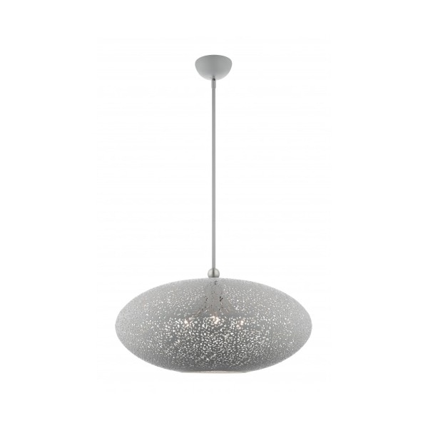 Livex Lighting Nordic Gray with Brushed Nickel Accents 49186-80 - main