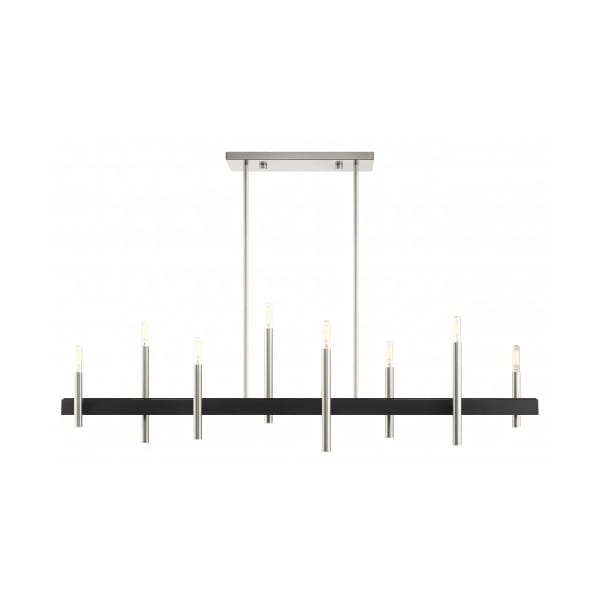 Livex Lighting Brushed Nickel with Bronze Accents Chand 49338-91 - main