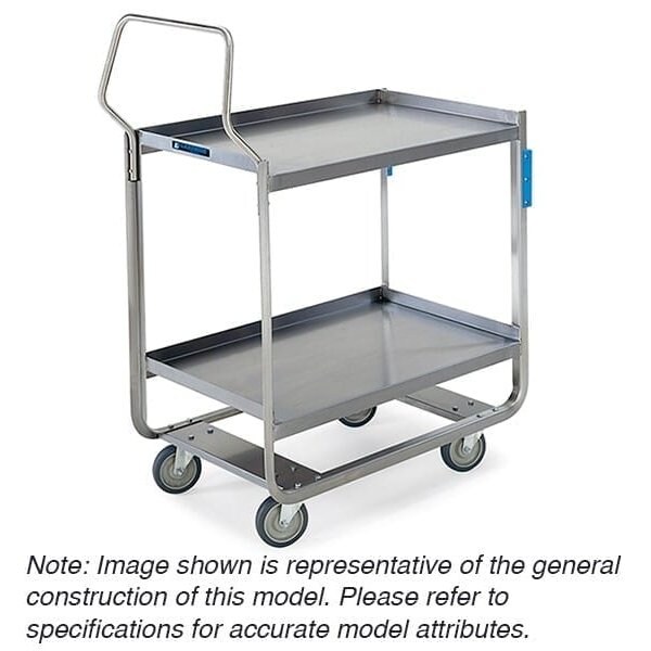 Lakeside Stainless Handler Series 3 Shelf Cart; 1,000 lb Capacity, 21"x33" 4944 - main
