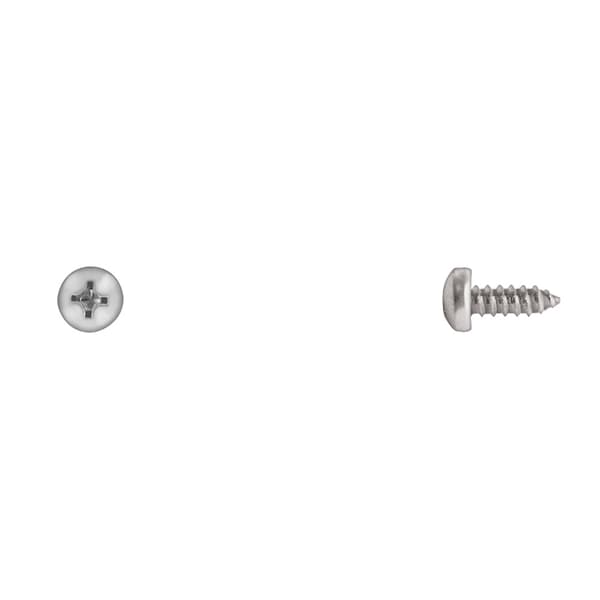Disco Sheet Metal Screw, #10 x 1/2 in, Zinc Plated Steel Pan Head Phillips Drive 495PK - main