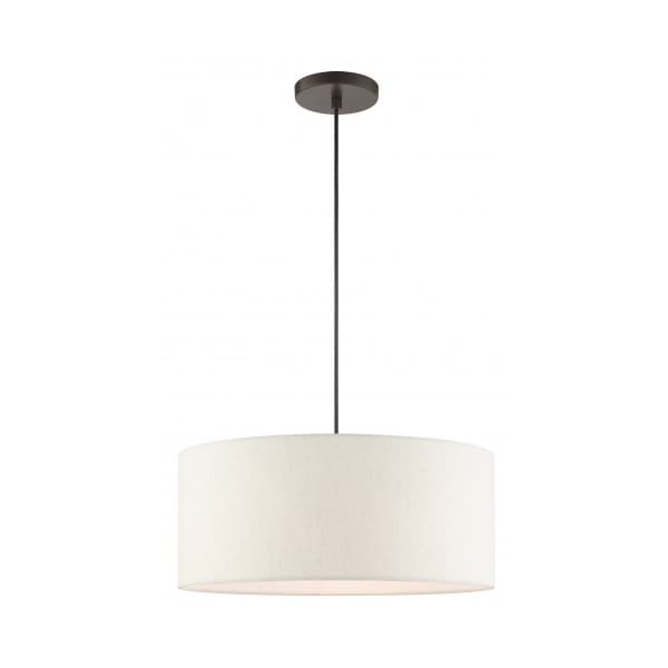 Livex Lighting English BronzeDrum Pendant, 3 Light 49802-92 - main
