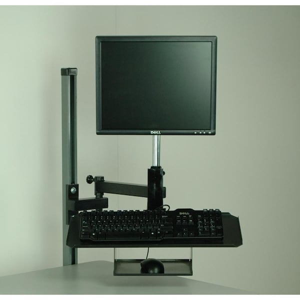 Stackbin Flat Screen Monitor Arm, Keyboard And Mo 4FMAKEYM Zoro