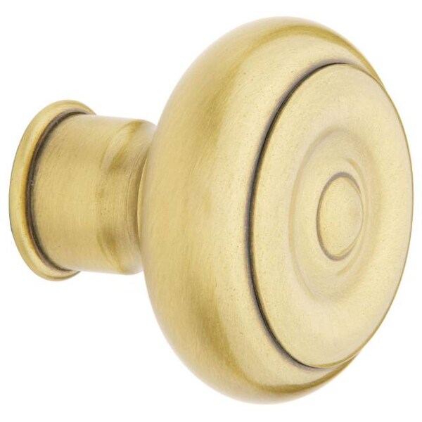 Baldwin Estate Knob Satin Brass with Brown Door Knobs Satin Brass with Brown 5005 5005.060.IMR