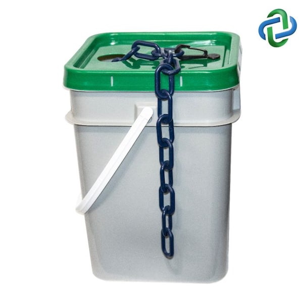 Mr. Chain Cobalt Blue Plastic Chain Pail 1"(#4, 25 10066-P - main