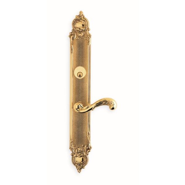 Omnia LH 251 LVR 50000 Plate Panic Proof Entry 212BS Mort Bright Brass 50251HF0025L1