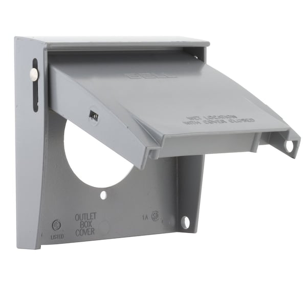 Bell Outdoor Weatherproof Cover, Outlet Box Type, 2 Gang, Aluminum, Flip and Snap Cover Type 5036-0 - main