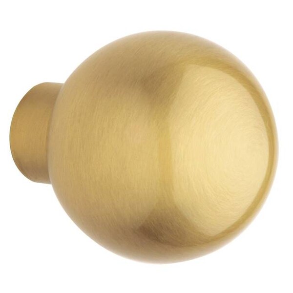 Baldwin Estate Knob Satin Brass with Brown Door Knobs Satin Brass with Brown 5041 5041.060.MR