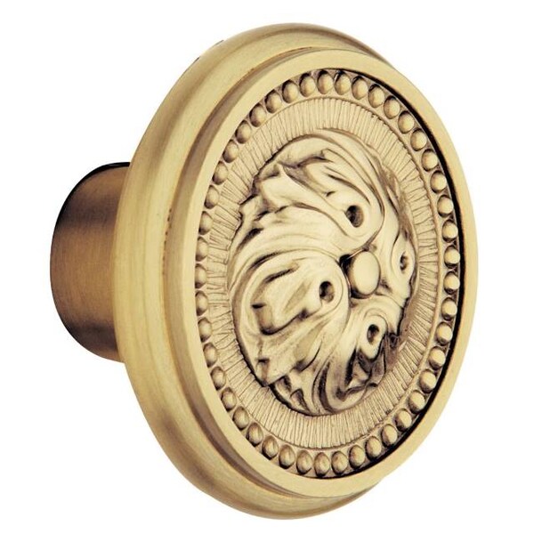 Baldwin Estate Knob Satin Brass with Brown Door Knobs Satin Brass with Brown 5050 5050.060.IMR