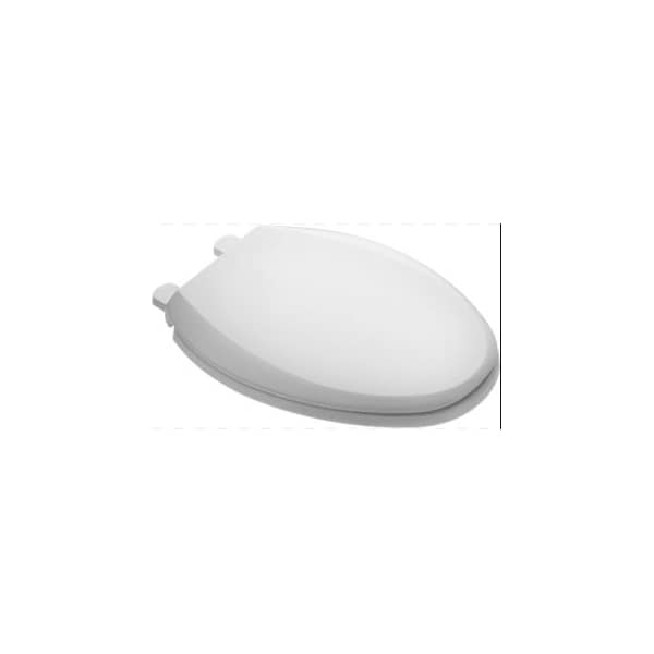 American Standard Contemp El Seat W/Trivantage Wht With Cover, Plastic, Elongated, White 5055A.65C.020 - main