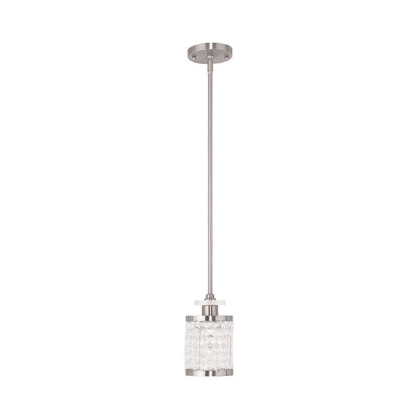 Livex Lighting Grammercy 1 Light Brushed Nickel Mini Pe 50560-91 - main