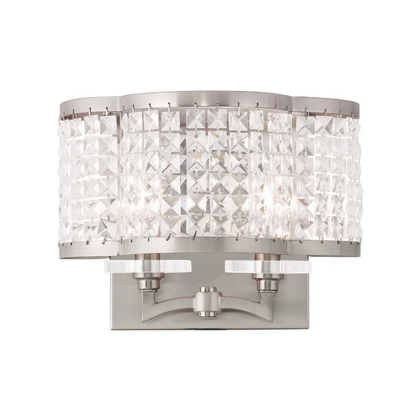 Livex Lighting Grammercy 2 Light Brushed Nickel Wall Sconce 50568-91 - main