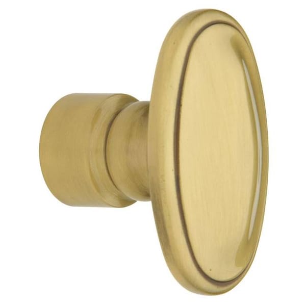 Baldwin Knob Satin Brass with Brown Door Knobs Satin Brass with Brown 5057 5057.060.MR - main
