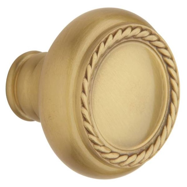Baldwin Estate Knob Satin Brass with Brown Door Knobs Satin Brass with Brown 5064 5064.060.IMR