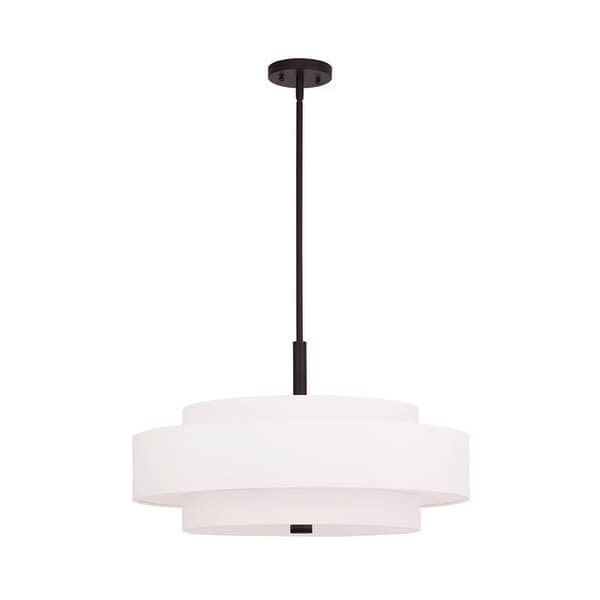 Livex Lighting Meridian 5 Light Bronze Pendant 50875-07 - main