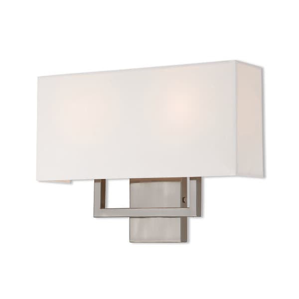 Livex Lighting Pierson 2 Light Brushed Nickel ADA Wall Sconce 50991-91 - main