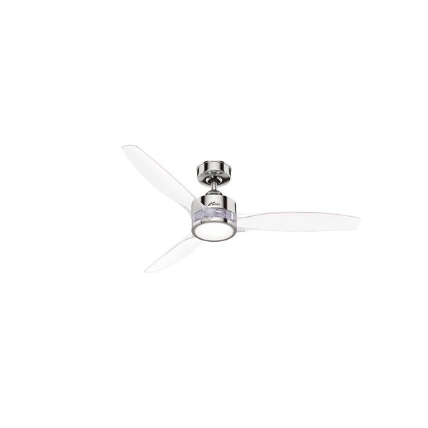 Hunter Ceiling Fan, 3 Blades, 6 Speeds, 120, Polished Nickel 50999 - main