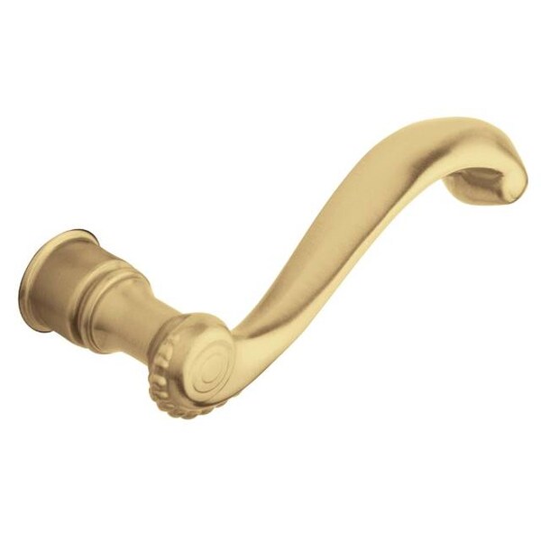 Baldwin Lever Satin Brass with Brown Door Levers Satin Brass with Brown 5104 5104.060.RMR - main