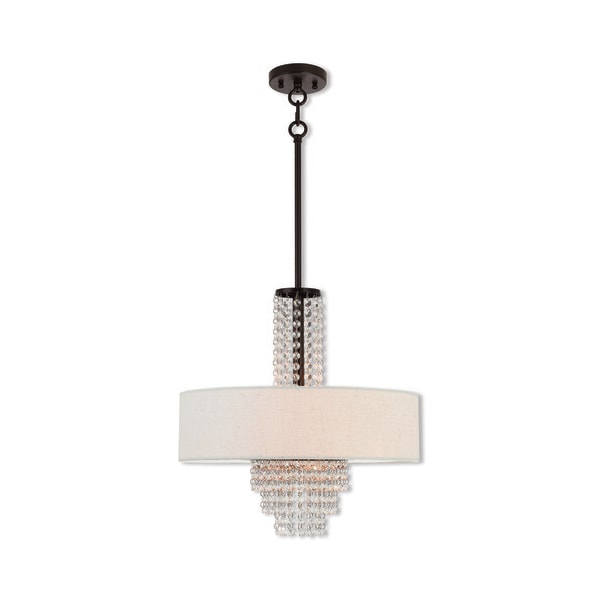 Livex Lighting Carlisle 4 Light English Bronze Pendant 51113-92 - main