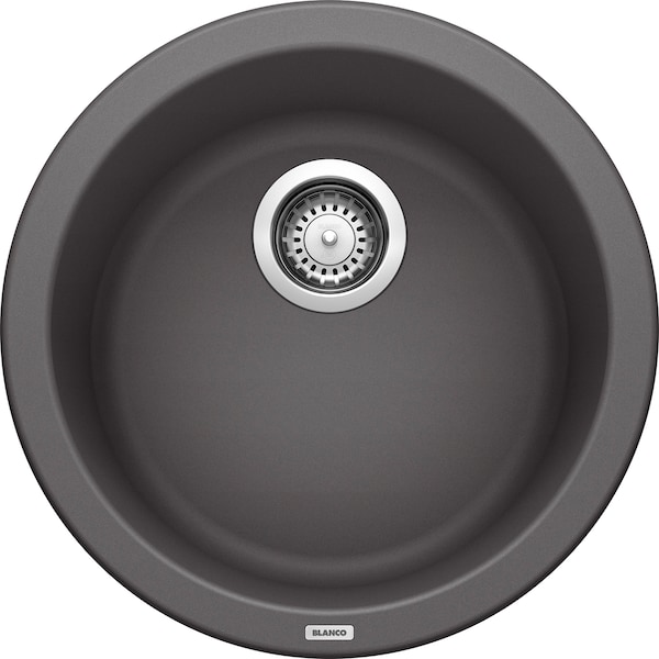 Blanco Rondo Silgranit Dual Mount Round Bar Sink - Cinder 518911 - main