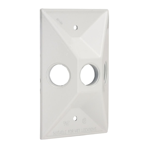 Bell Outdoor Box Cover, Outlet Box Type, 1 Gang, Die-Cast Aluminum, Lampholder and Cluster Cover Type 5189-1 - main