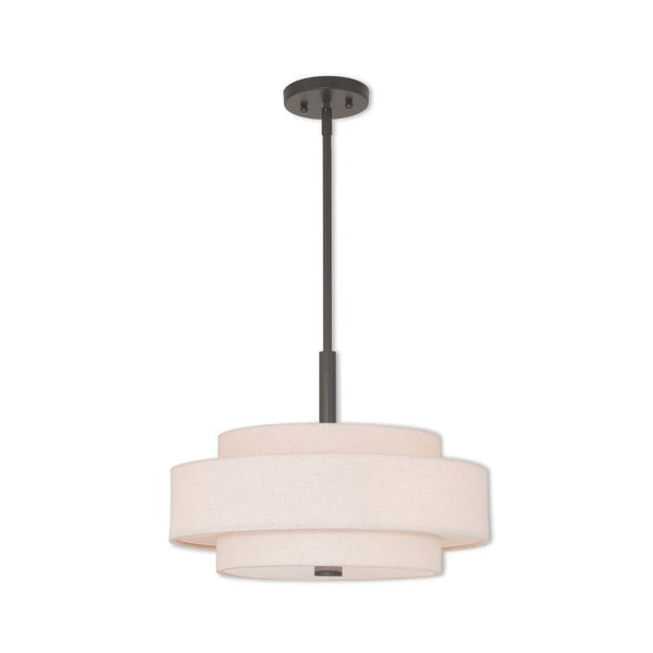 Livex Lighting Meridian 4 Light English Bronze Pendant 52137-92 - main