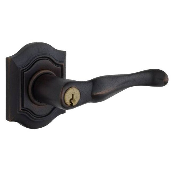 Baldwin Entry Door Levers Distressed Oil Rubbed Bronze 5239.402.RENT - main
