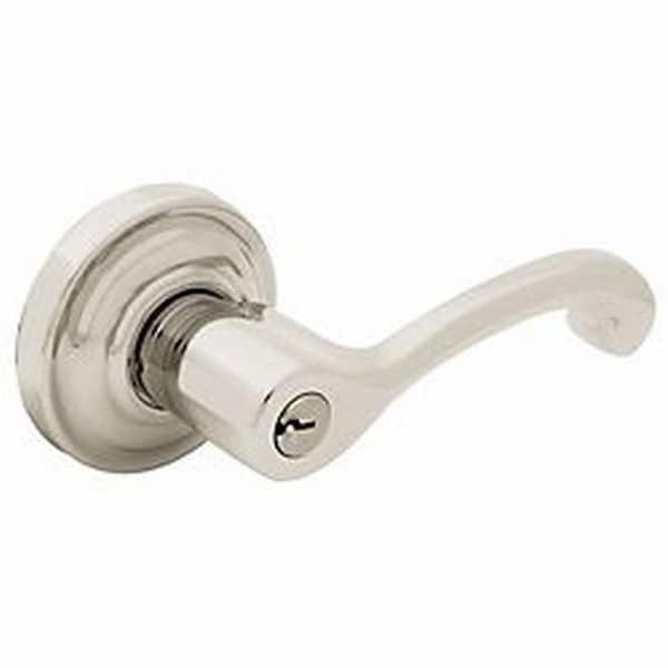 Baldwin Full Dummy Door Levers Lifetime Satin Nickel 5245.056.FD - main